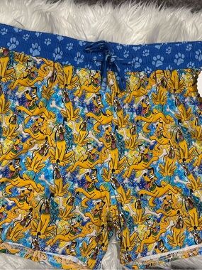 Pluto Print Blue bamboo Shorts